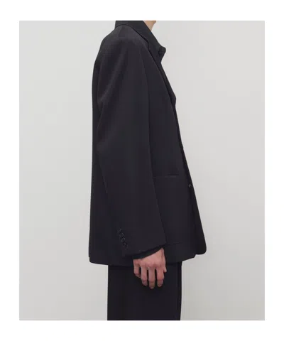 The Row Caelum Jacket In Virgin Wool In Black