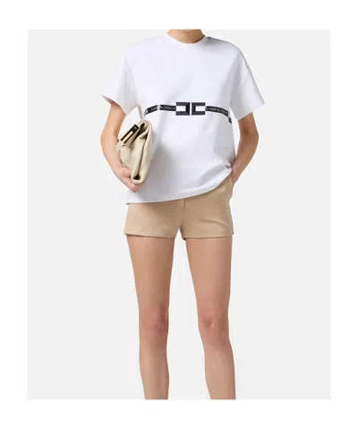 Elisabetta Franchi Sweater In White