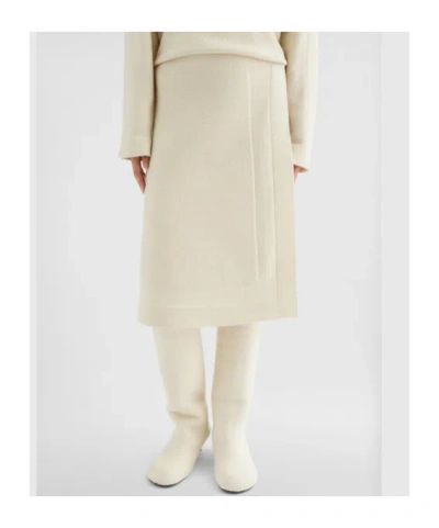 Jil Sander Wrap Midi Skirt In Neutral