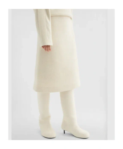 Jil Sander Wrap Midi Skirt In Neutral