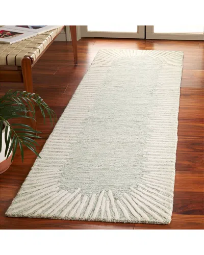 Safavieh Abstract Ceryn Hand-tufted Wool-blend Rug In Green