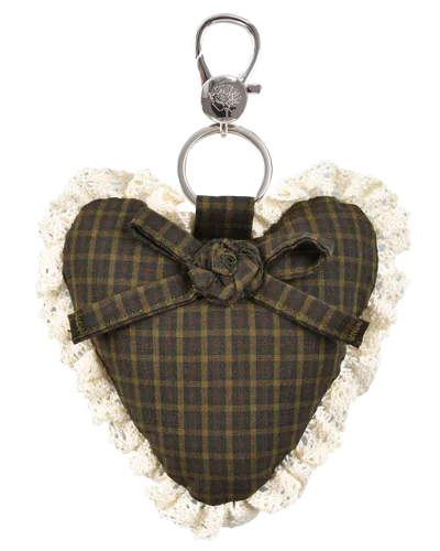 My Mum Made It Rosette Heart Keychain