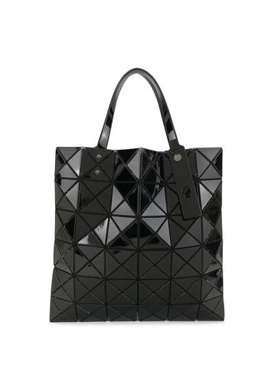 Bao Bao Issey Miyake Lucent Geometric-pattern Shoulder Bag In Black