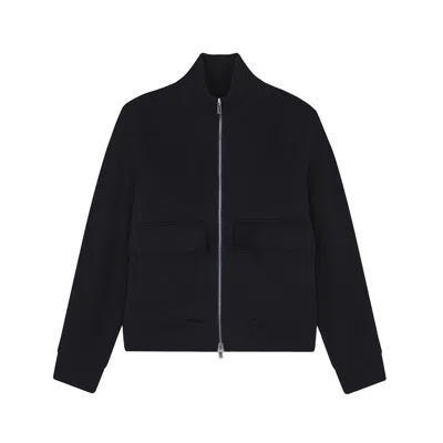 Paul & Shark Aliseo Hybrid Wool And Cashmere Blouson In Black