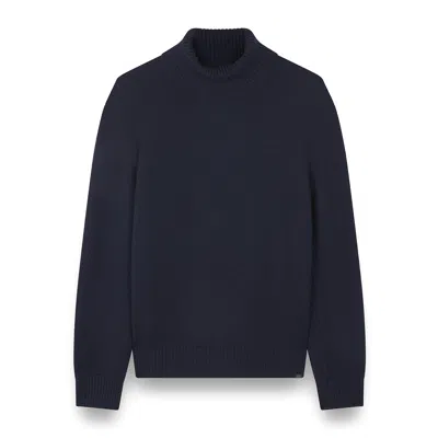 Paul & Shark Wool And Cashmere Turtleneck Sweater In Blue