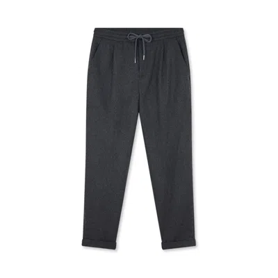 Paul & Shark Wool Blend Trousers With Pleats In Gray