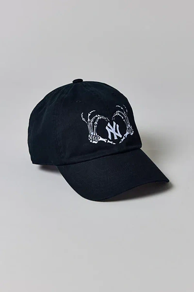 Mitchell & Ness Mlb New York Yankees Skeleton Logo Hat In Black, Men's At Urban Outfitters In Blue