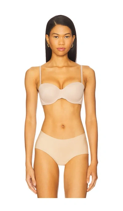 Calvin Klein Underwear Lightly Lined Strapless Bra In Neutral