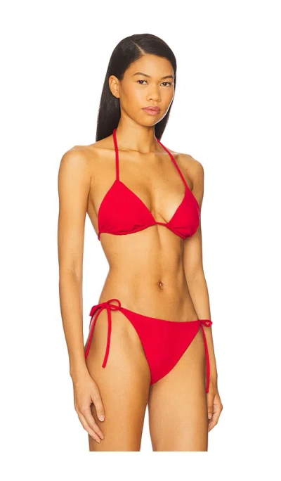 Susana Monaco String Bikini Top In Red