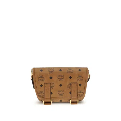 Mcm Aren Mini Shoulder Bag In Brown
