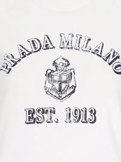 Prada T-shirt In White