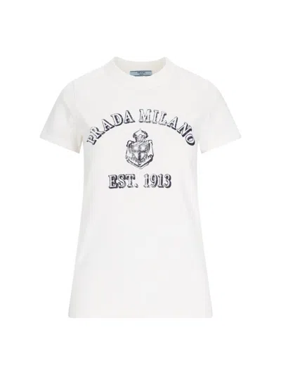 Prada T-shirt In White