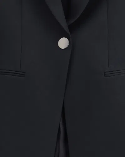 Giorgio Armani Technical Scuba Single-breasted Jacket In Black