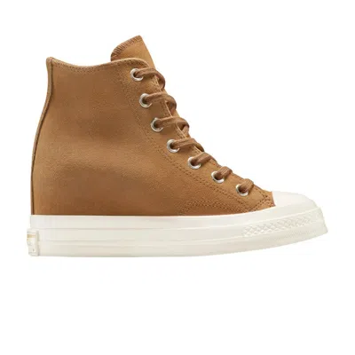 Pre-owned Converse Wmns Chuck 70 Wedge Platform High 'incensed' | Tan | Women's Size 9 In Brown