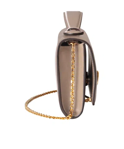 Gucci Leather Rectangular Clutch Top Handle In Brown