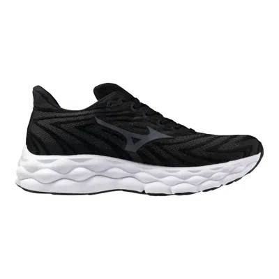 Mizuno Men's Wave Sky 8 Shoes In Black/metallic Grey In Black