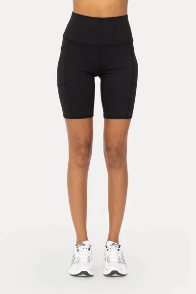 Mono B Venice Cloud Light Sculpt Biker Shorts In Black In Black