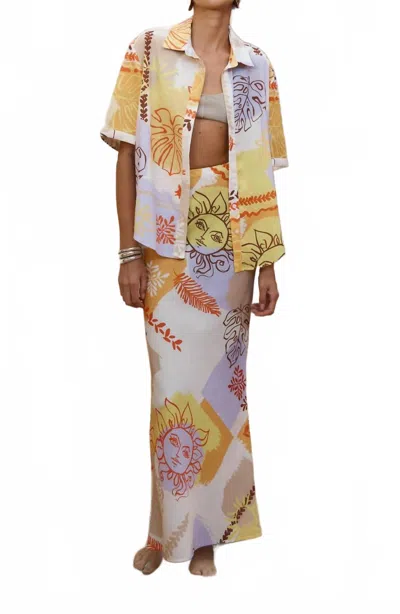 Seven Wonders Paloma Sun Printed Maxi Skirt In Multi In Multi