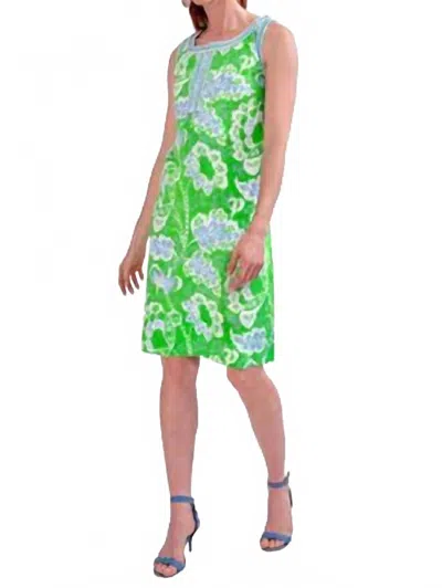 Gretchen Scott Flirt Sleeveless Mini Dress In Flora Kelly In Green