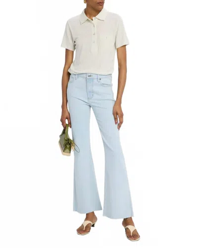 Frame Womens Clarity Le Easy Flare Flared-leg High-rise Stretch-denim Jeans In Blue