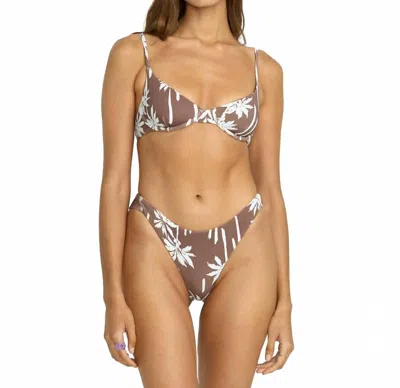 Billabong Sunset Canyon Demi Underwire Bikini Top In Nutmeg In Multi