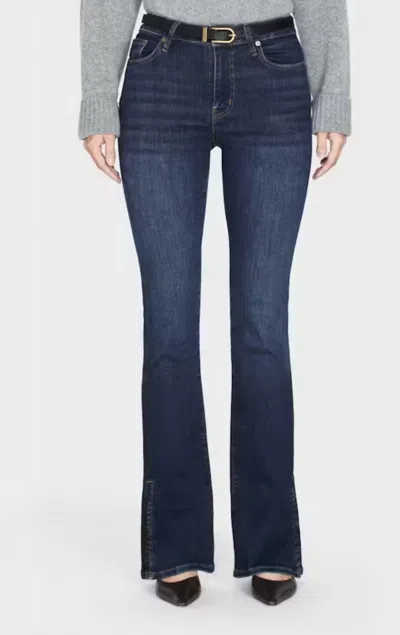 Frame Le Mini Boot Jena Jeans In Moonflower In Blue