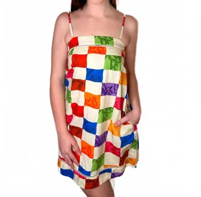 Anna Cate Leah Dress In Multi Check In Multi