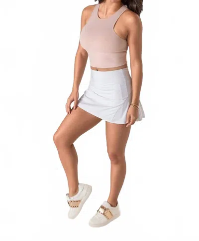 Foreplay Golf High Neck Tank Golf Shirt In Blush Pink In Pink