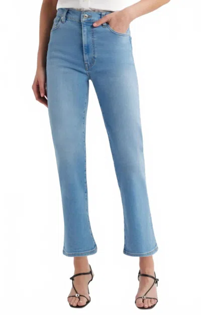 Frame Le Sleek High Waist Ankle Straight Leg Jeans In Blue