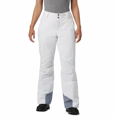Columbia Bugaboo Omni Heat Pants In White In White