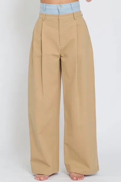 Aakaa Jovie Pants In Brown In Brown