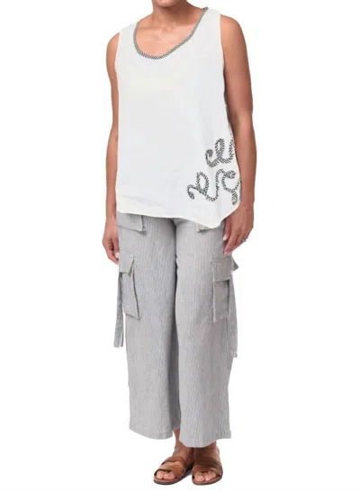 Tulip Clothing Eileen Tank Top In White In White