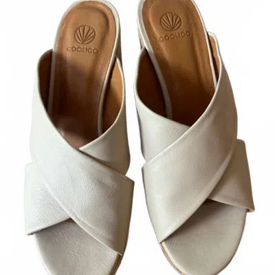 Coclico Women's Bing Wedge Sandal In Latte In Multi