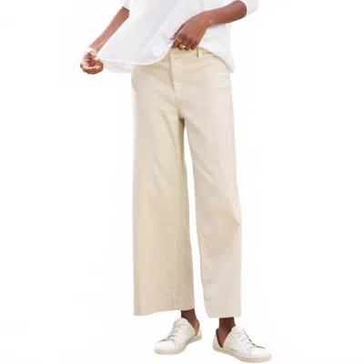 Frank & Eileen Wexford Wide-leg Linen Pant In Cement In Multi
