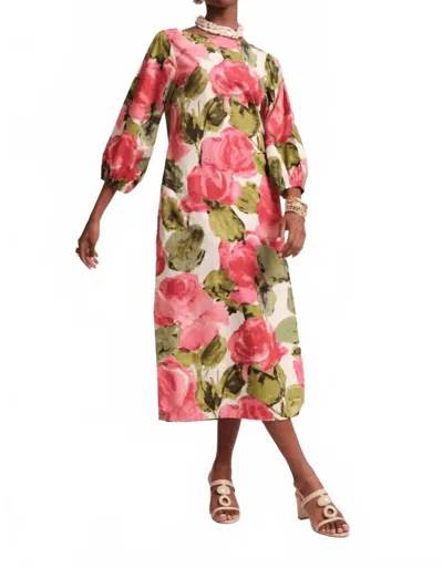 Frances Valentine Minnow Maxi Dress In Pretty Peonies In Multi