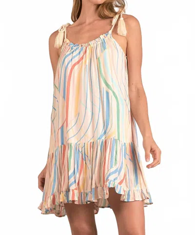 Elan Marley Mini Dress In Santa Barbara In Multi