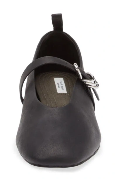 Rag & Bone Black Spire Mary Jane Ballerina Flats