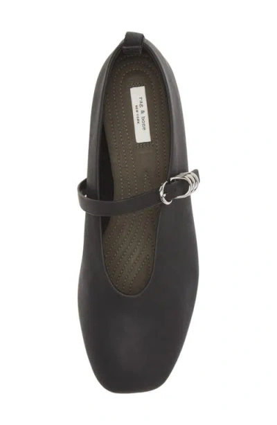 Rag & Bone Black Spire Mary Jane Ballerina Flats