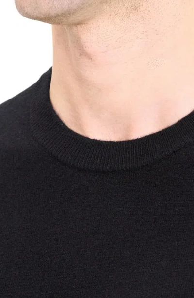 Theory Hilles Cashmere Knit Crewneck Sweater In Black