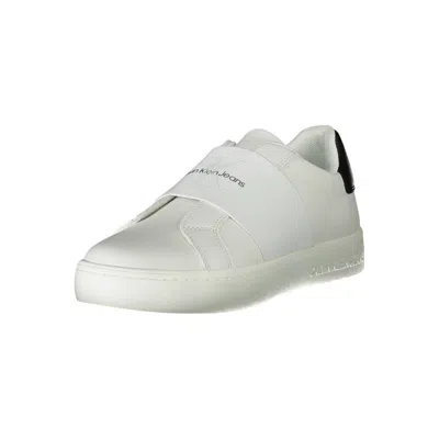 Calvin Klein White Polyester Sneaker In White