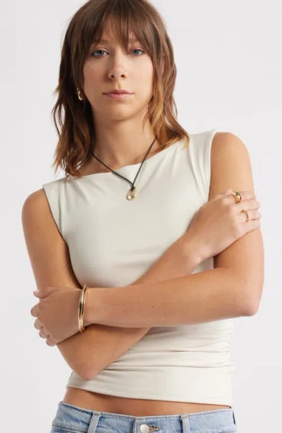 Open Edit Set Of Two Pointed Oval Bangles In Gold