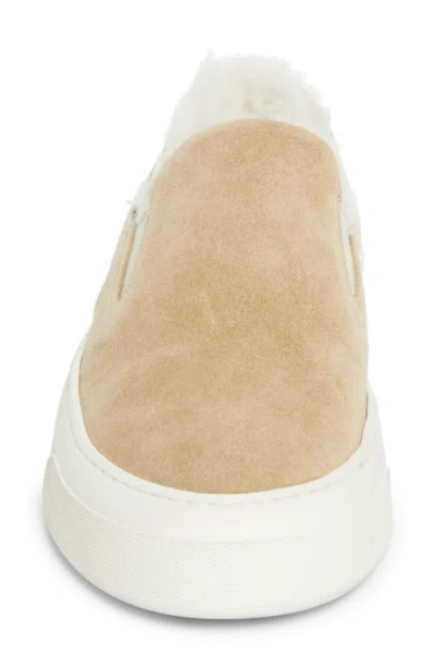 Common Projects Genuine Shearling Slip-on Sneaker In Brown