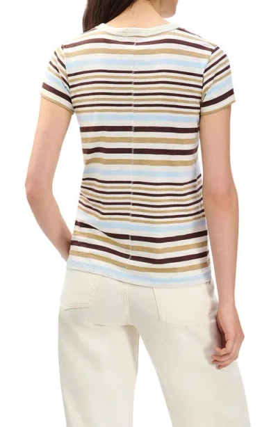 Rag & Bone The Slub Stripe T-shirt In Multi