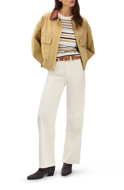 Rag & Bone The Slub Stripe T-shirt In Multi