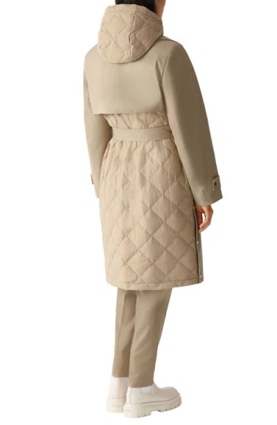 Mackage Siobhan Down Trench Coat With Removable Bib In Brown