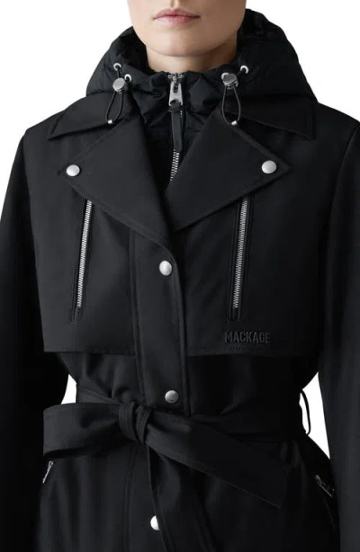 Mackage Coats Blacks And Greys In Black