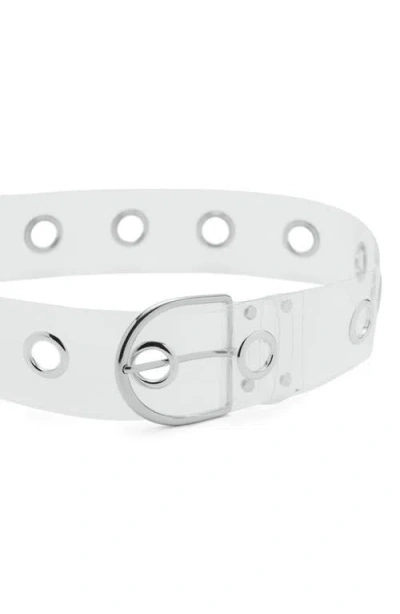 Mango Clear Belt In Gray