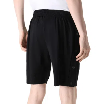 Comme Des Fuckdown Black Viscose Men Bermuda Short In Black