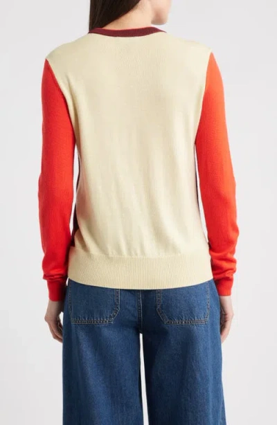 Rag & Bone Taron Wool Crewneck Sweater In Multi
