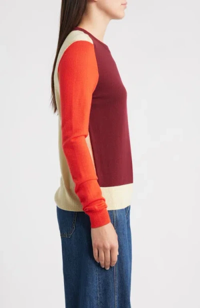 Rag & Bone Taron Wool Crewneck Sweater In Multi